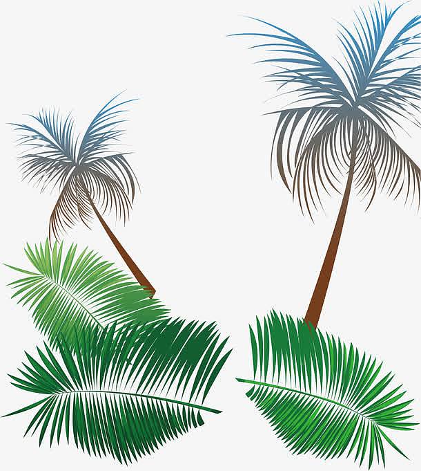 椰子树夏季促销背景素材