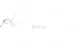 白色线条曲线