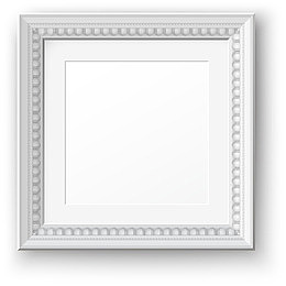 米白色简约画框