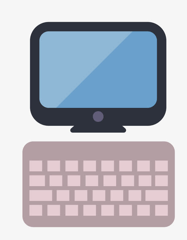 矢量电脑键盘素材