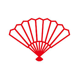 红色卡通扇子