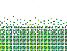 矢量绿色系马赛克科技感装饰素材