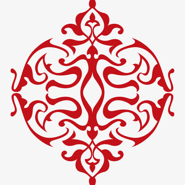 剪纸花纹素材免费下载_觅元素