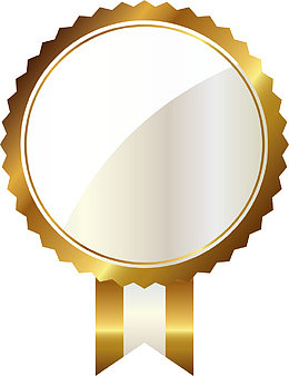 白色徽章矢量图