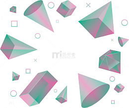 精美立体几何边框
