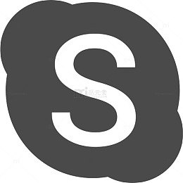 呼叫聊天消息Skype社会标志