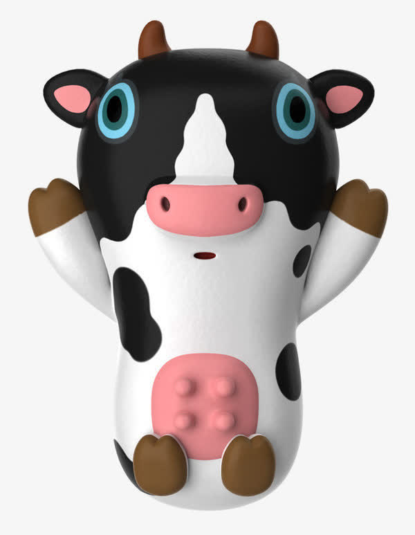 创意卡通奶牛素材