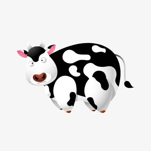卡通奶牛图案