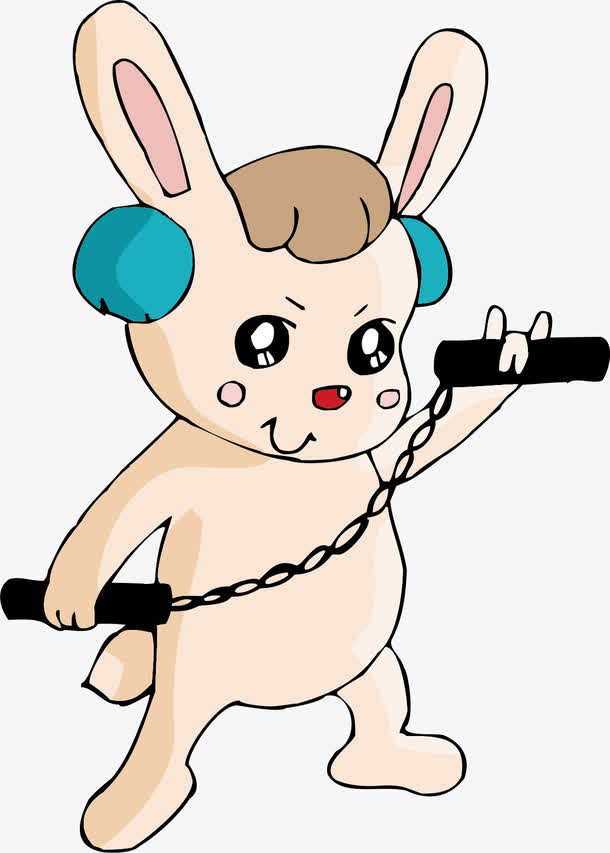 做双节棍的兔子