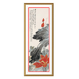 挂幅水墨画