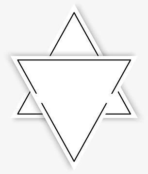 黑色线条三角形装饰图案