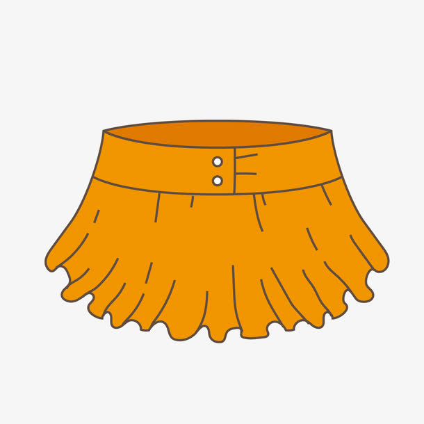 关键词 : 橘色,一件,短裙,女士,卡通,手绘,&nbsp;简图,&nbsp;服装