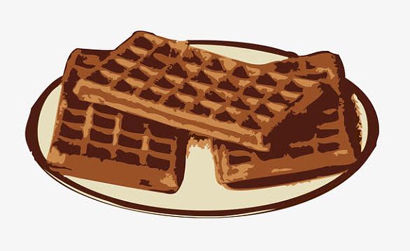 卡通华夫饼干矢量