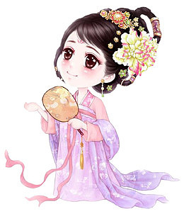 卡通美女图