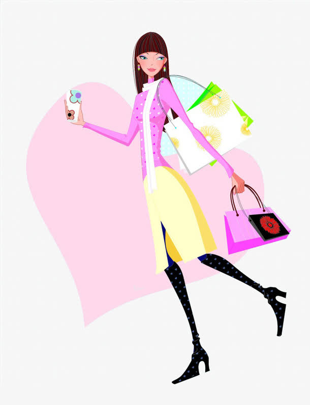 关键词 : 创意,卡通,手绘,女装,服装设计,购物[声明] 觅元素所有素材