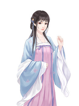 手绘古风少女