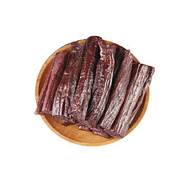 产品实物进口牛里脊手撕牛肉干