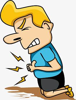 吃坏肚子的卡通人物