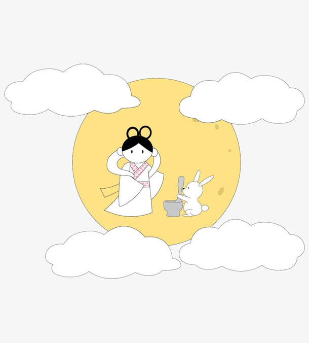 卡通中秋免抠素材免费下载_觅元素51yuansu.com