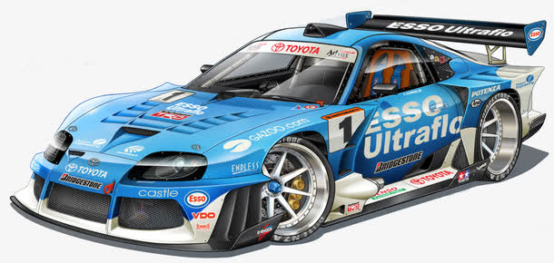 炫酷赛车免抠素材免费下载_觅元素51yuansu.com