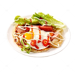 鸡蛋手抓饼