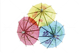 彩色装饰纸伞