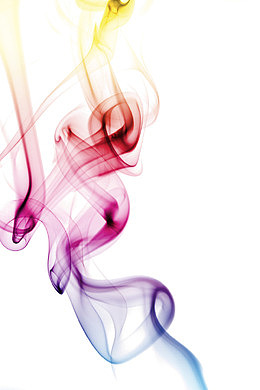 多彩缥缈烟雾流光溢彩