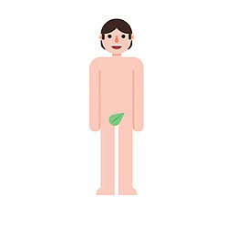 手绘裸体人物