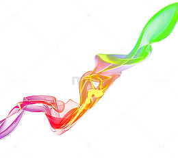 彩虹色流光溢彩烟雾