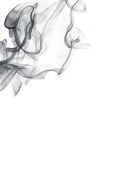 灰色缥缈上浮烟雾