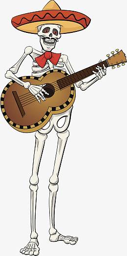 万圣节骷髅骨头人