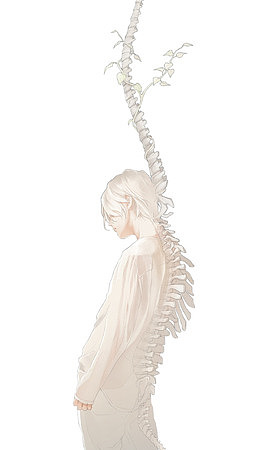 骨生花插画