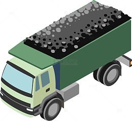 装满货物的车