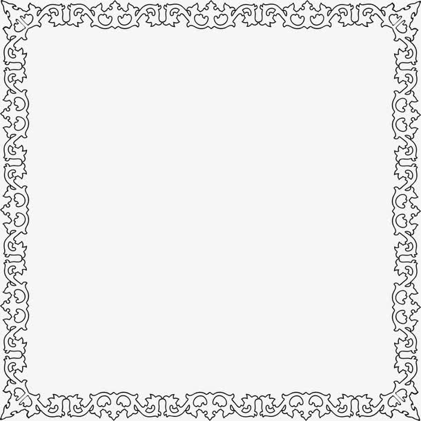 简约 黑白 边框