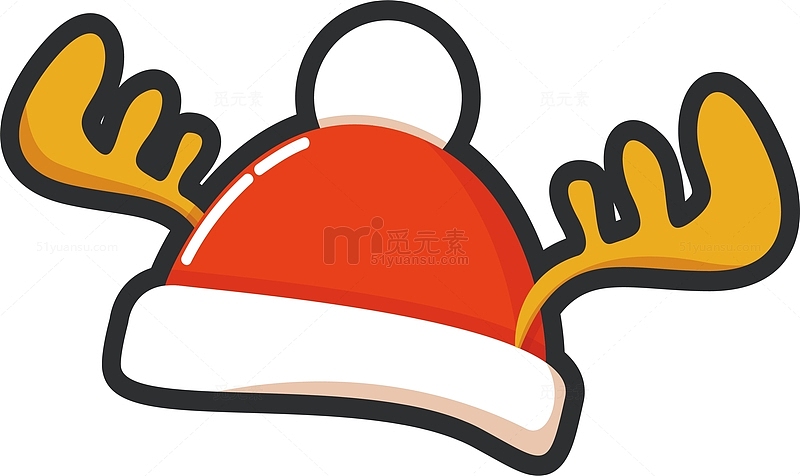 鹿角圣诞帽