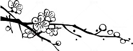 水墨桃花