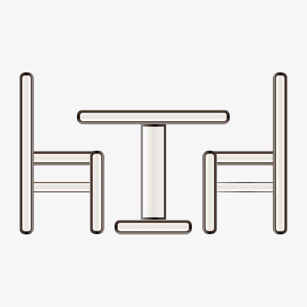 平面桌椅免抠素材免费下载_觅元素51yuansu.com