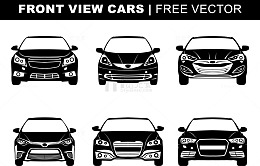 汽车前灯前视图轮廓