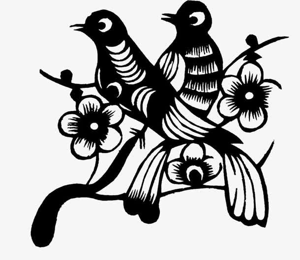 中国风动物传统文化镂空剪纸素材素材免费下载_觅元素