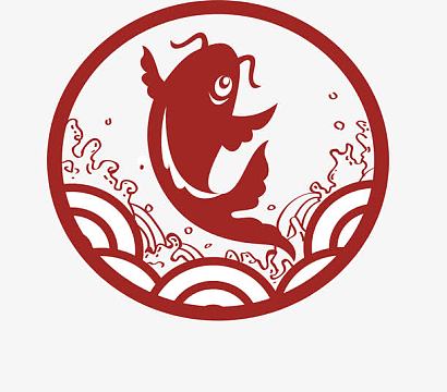 红色鲤鱼跃龙门