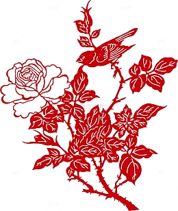 牡丹剪纸