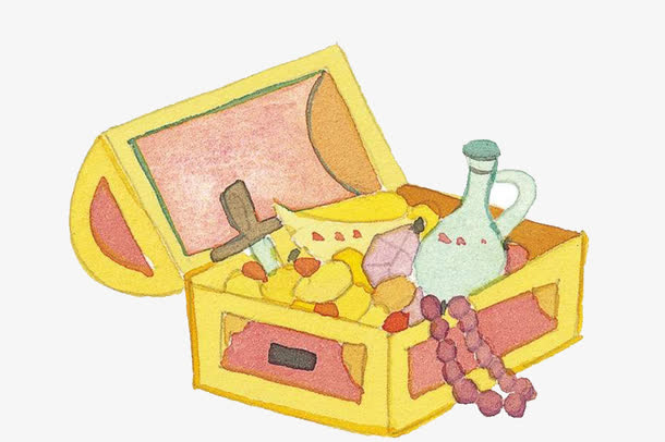 儿童蜡笔绘画宝箱