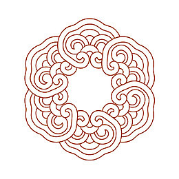 圆形花纹边框