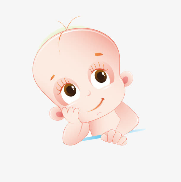 长睫毛宝宝笑素材免费下载_觅元素