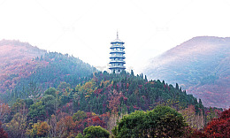 七彩宝塔山风光