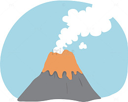 火山喷发矢量