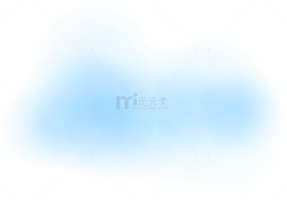 蓝色清新漂浮云雾