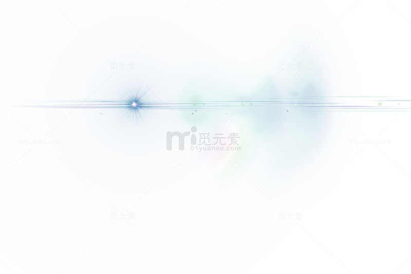 蓝色清新烟雾效果元素