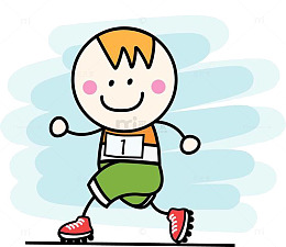 跑步的1号运动员