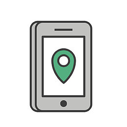 应用旅程位置标记电话销旅行吉斯